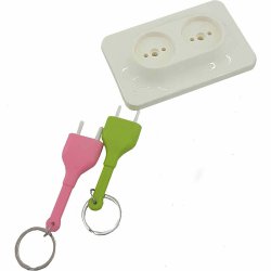 جاکلیدی فانتزی طرح پریز و دوشاخه بسته 2 عددی